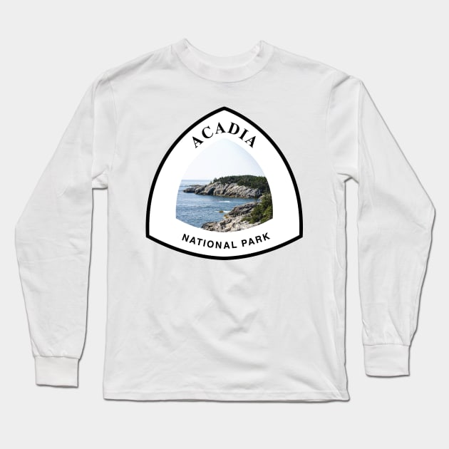 Acadia National Park trail marker Long Sleeve T-Shirt by nylebuss